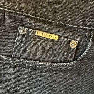 I Love Ugly Men's Relaxed Jeans - Black